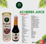 60 Herbs Juice – 500ml | Herbal Multi-Supplement Health Drink with Aloe Vera, Noni, Amla, Ashwagandha, Spirulina, Moringa, Acai Berry & More- (Pack of 1) - Image 2